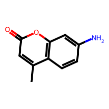 7-氨基-4-甲基香豆素结构图