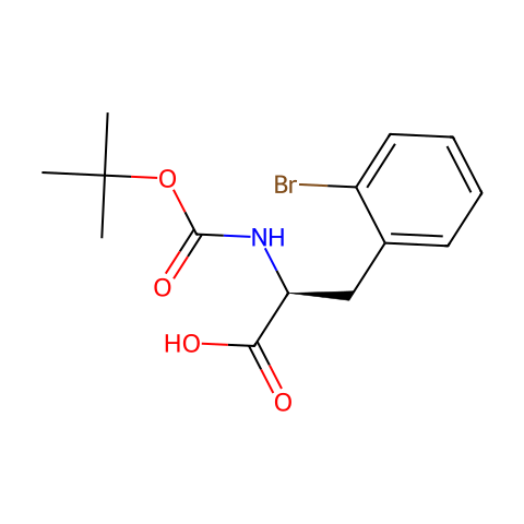 BOC-L-2-溴苯丙氨酸结构图