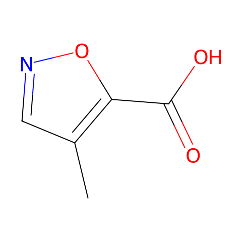4-甲基异噁唑-5-羧酸结构图