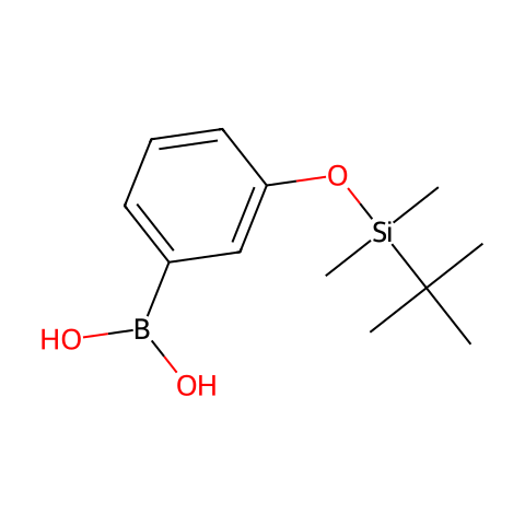 3-(叔丁基二甲基硅氧基)苯基硼酸(含不同量的酸酐)结构图