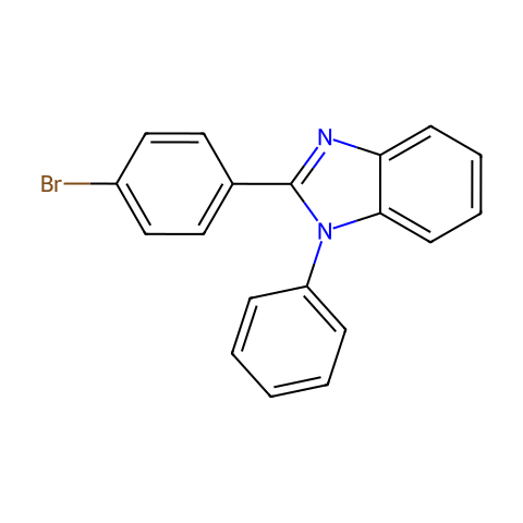 2-(4-溴苯基)-1-苯基苯并咪唑结构图