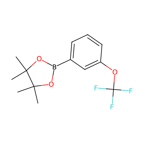 4,4,5,5-四甲基-2-[3-(三氟甲氧基)苯基]-1,3,2-二氧杂环戊硼烷结构图