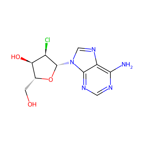 2’-Chloro-2’-deoxyadenosine结构图