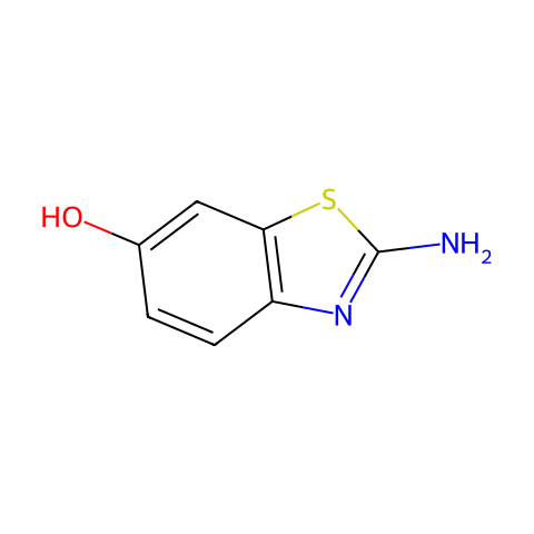 2-氨基-6-羟基苯并噻唑结构图