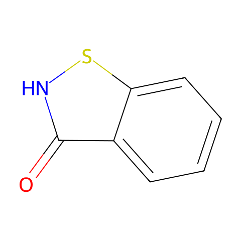1,2-苯并异噻唑啉-3-酮结构图