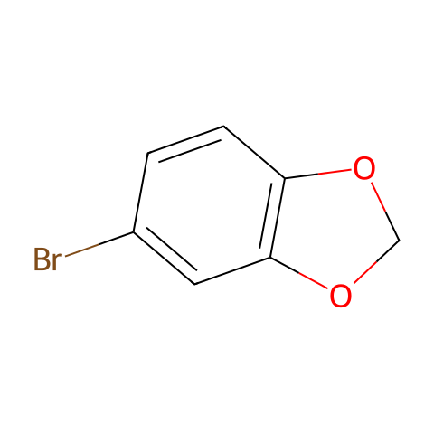 1-溴-3,4-(亚甲基二氧基)苯结构图