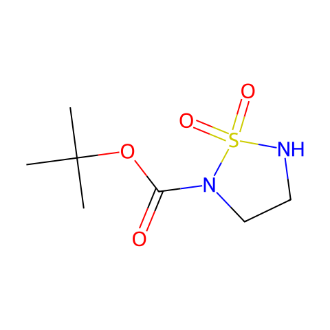 1,1-dioxo-[1,2,5]thiadiazolidine-2-carboxylic acid tert-butyl ester结构图