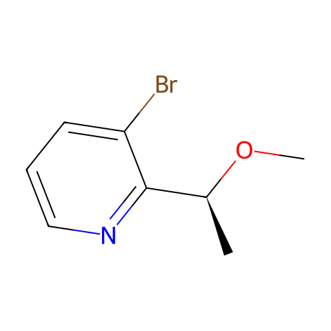 3-bromo-2-[(1S)-1-methoxyethyl]pyridine结构图