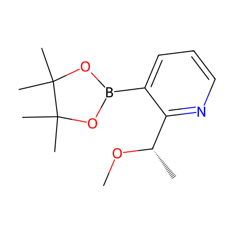 2-[(1S)-1-methoxyethyl]-3-(4,4,5,5-tetramethyl-1,3,2-dioxaborolan-2-yl)pyridine结构图