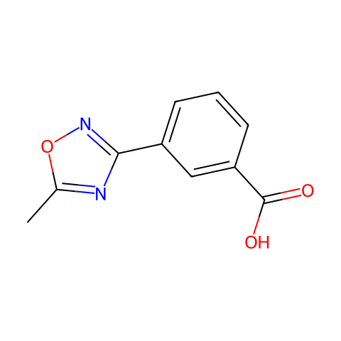 3-(5-甲基-1,2,4-噁二唑-3-基)苯甲酸结构图