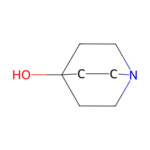 1-Azabicyclo[2.2.2]octan-4-ol结构图