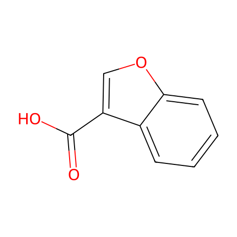 苯并呋喃-3-羧酸结构图