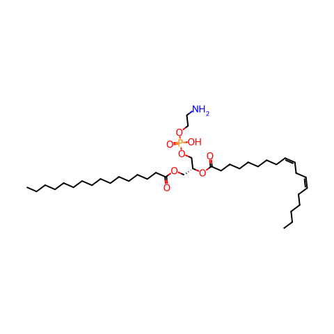 1-Palmitoyl-2-linoleoyl PE结构图