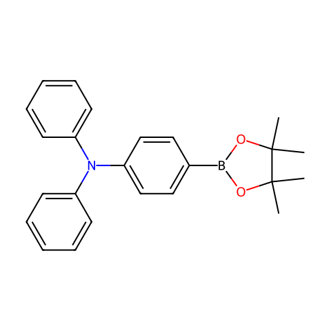 4-(二苯基氨基)苯硼酸频那醇酯结构图