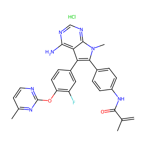 Lirafugratinib hydrochloride结构图