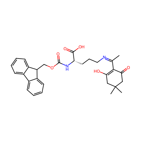 Fmoc-Orn(Dde)-OH结构图