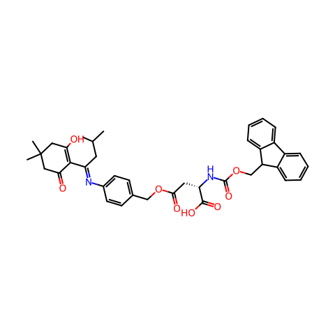 FMOC-ASP(ODMAB)-OH结构图