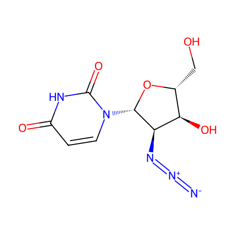 2’-叠氮脱氧尿苷结构图