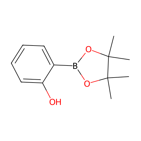 2-(4,4,5,5-四甲基-1,3,2-二氧环戊硼烷-2-基)苯酚结构图