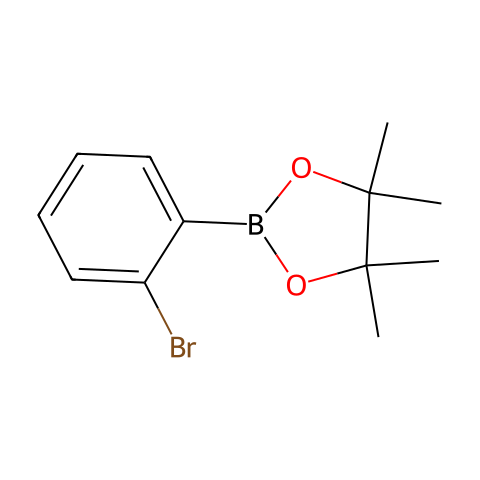 2-(2-溴苯基)-4,4,5,5-四甲基-1,3,2-二杂氧戊硼烷结构图