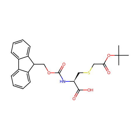 FMOC-CYS(BOC-METHYL)-OH结构图