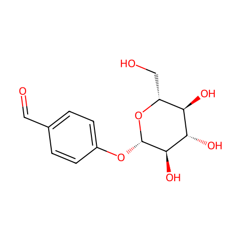 4'-FORMYLPHENYL-BETA-D-GLUCOPYRANOSIDE结构图