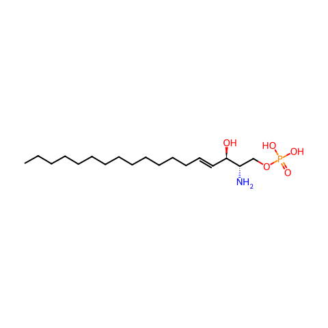 D-erythro-sphingosine-1-phosphate结构图
