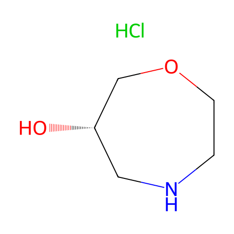 (6S)-1,4-oxazepan-6-ol;hydrochloride结构图