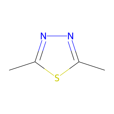 2,5-二甲基-1,3,4-噻二唑结构图
