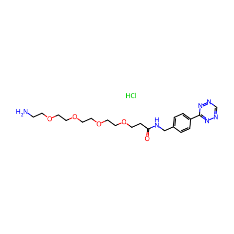 Tetrazine-PEG4-amine hydrochloride结构图