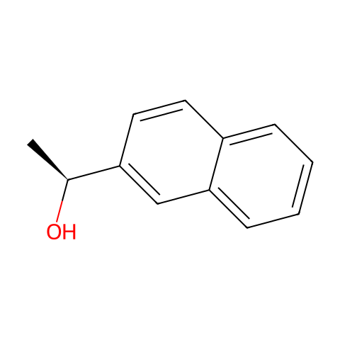(S)-(-)-α-甲基-2-萘甲醇结构图