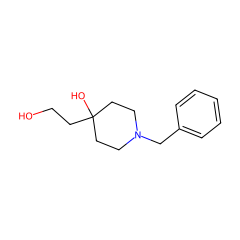 1-benzyl-4-(2-hydroxyethyl)piperidin-4-ol结构图