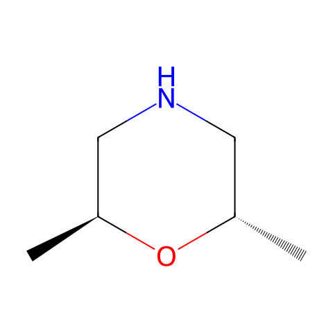 (2S,6S)-2,6-二甲基吗啉结构图