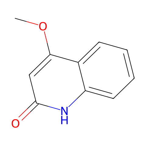 4-甲氧基-2-喹啉酮结构图