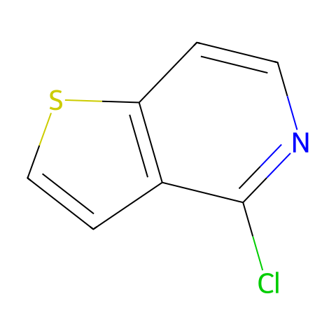 4-氯噻吩酮 [ 3,2-c ]吡啶结构图