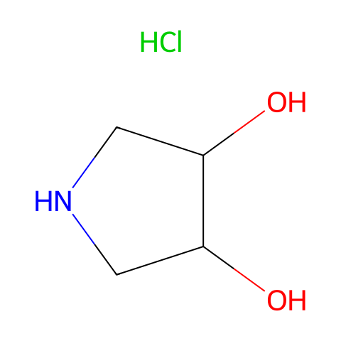(3S,4S)-吡咯烷-3,4-二醇盐酸盐结构图