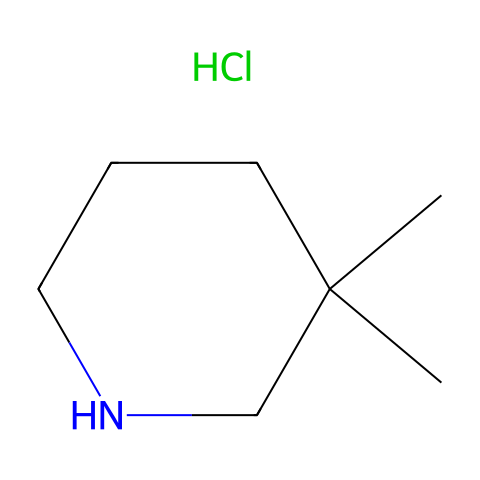 3,3-DIMETHYLPIPERIDINE HYDROCHLORIDE结构图