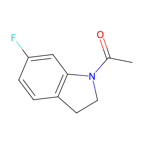 1-(6-氟-2,3-二氢-1H-吲哚-1-基)乙-1-酮结构图