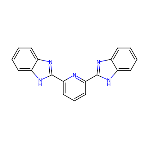 2,6-双(2-苯并咪唑基)吡啶结构图