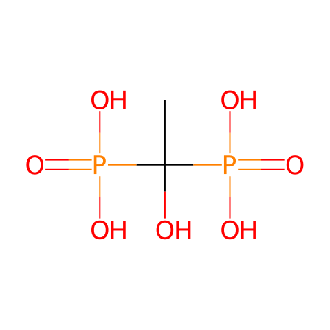 羟基乙叉二膦酸（HEDP）结构图