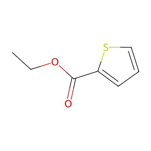 噻吩-2-羧酸乙酯结构图