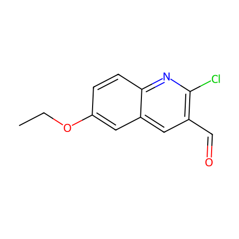 2-氯-6-(乙氧基)喹啉-3-甲醛结构图