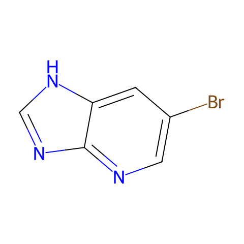 6-溴-4氢-咪唑并[4,5-B]吡啶结构图