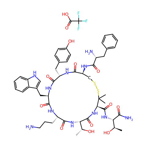 (4R,7S,10S,13R,16S,19R)-13-((1H-吲哚-3-基)甲基)-N-((2S,3R)-1-氨基-3-羟基-1-氧代丁烷- 2-基)-19-((R)-2-氨基-3-苯基丙酰胺基)-10-(3-氨基丙基)-16-(4-羟基苄基)-7-((结构图