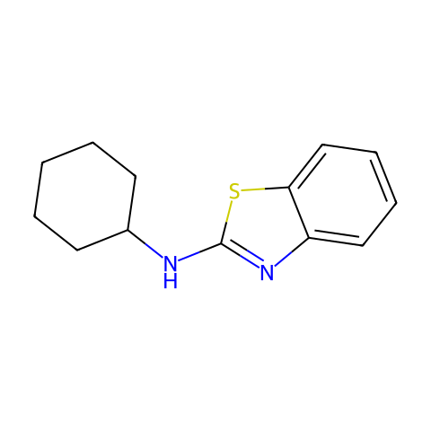 N-Cyclohexylbenzothiazole-2-amine结构图
