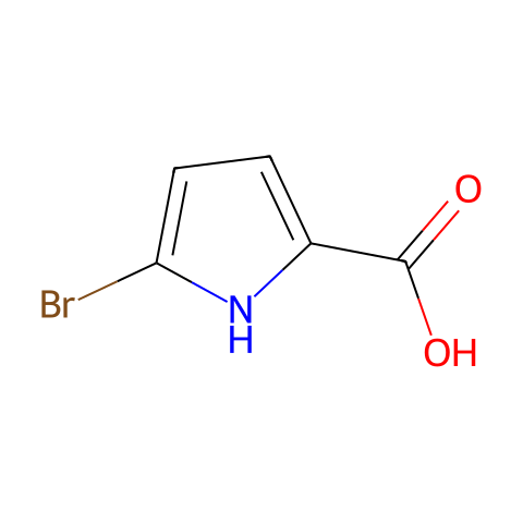 5-BroMo-1H-pyrrole-2-carboxylic acid结构图