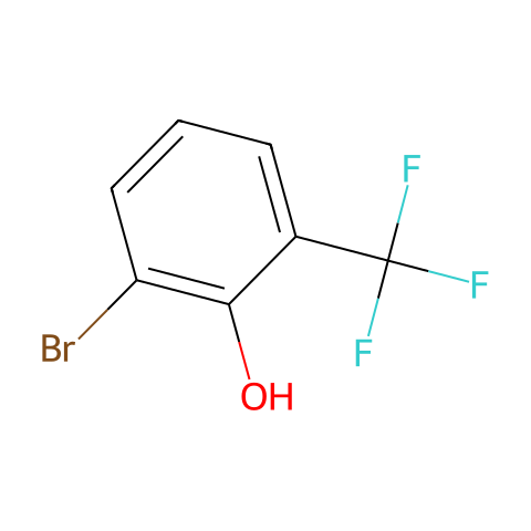 2-溴-6-(三氟甲基)苯酚结构图