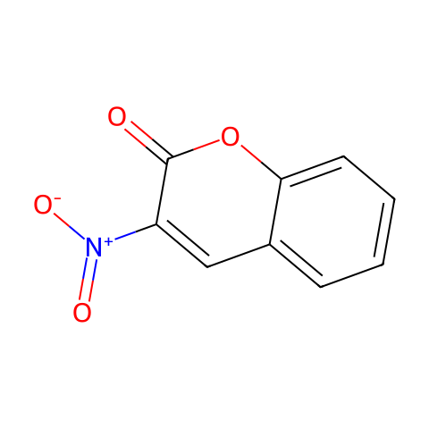 3-Nitrocoumarin结构图