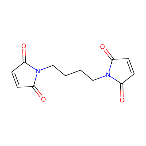 1,4-双(马来酰亚胺基)丁烷结构图