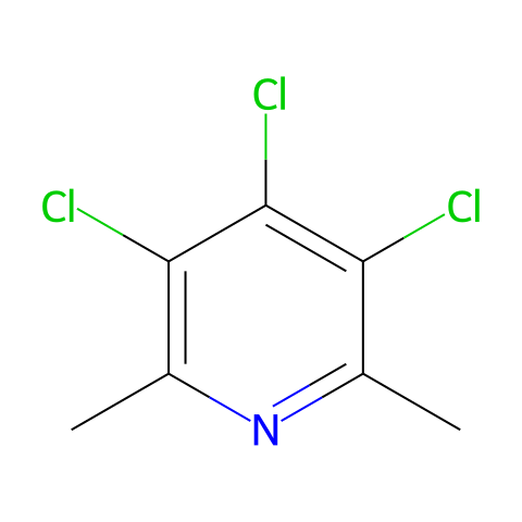 Pyridine, 3,4,5-trichloro-2,6-dimethyl-结构图